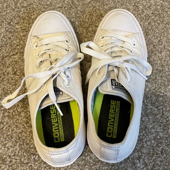 All White Converse - Picture 3 of 6